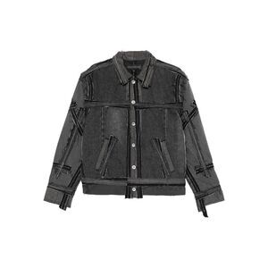 Who Decides War Grey Jackets - Denim Jackets Men